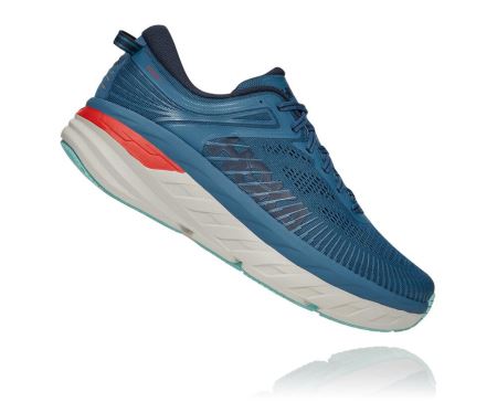 Hoka One One Bondi 7 - Tenis Corrida Estrada Homem Turquesa | PT-ZZa5o0s